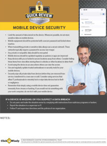 Quick Review of Data Security: Mobile Device Security employee handout