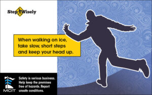 Step Wisely Email digital image. Take Slow, Short Steps. Silhouette of man tripping.
