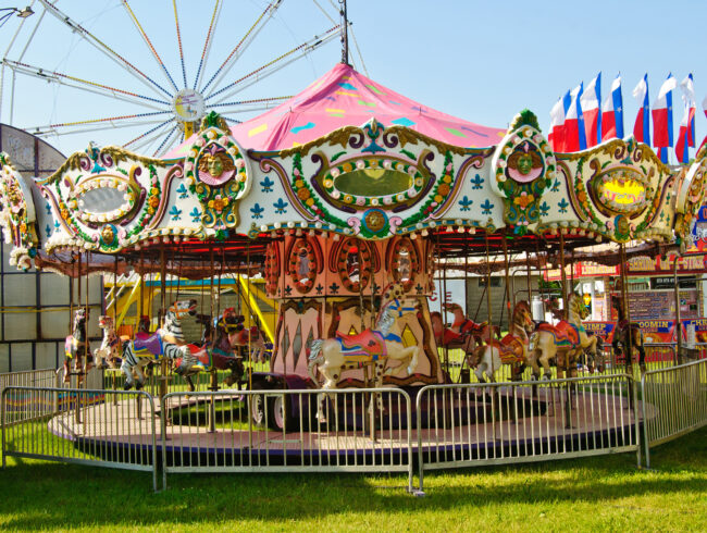 Special Events Coverage Carousel at county fair