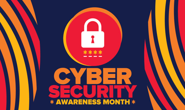 Illustration of white padlock against red circle background with 