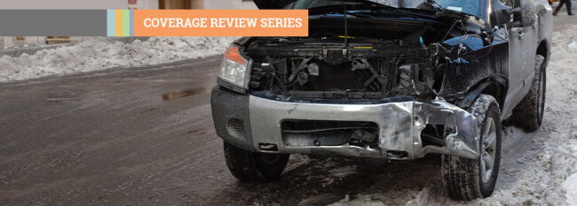 Coverage Review Series - Car crash on snowy street