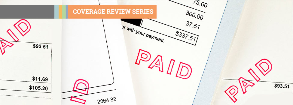 Coverage Review Series - Several invoices that are stamped 