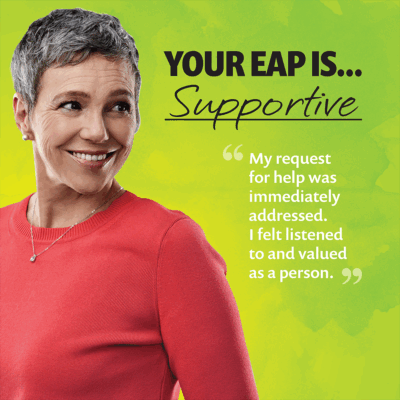 Your EAP Is Supportive poster with bottom text cropped off