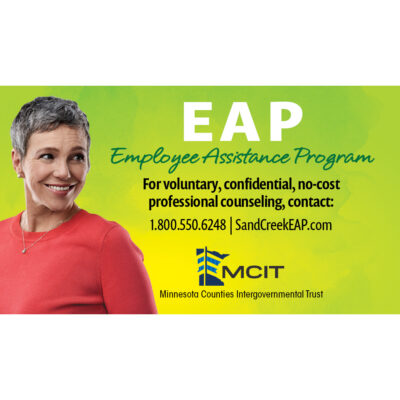 Front of EAP wallet card against white background