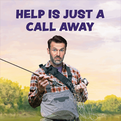 Help Is Just a Call Away poster with bottom text cropped off
