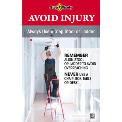 Avoid Injury, Use a Step Stool or Ladder (maintenance) poster thumbnail