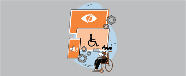 Concept illustration for accessible website design