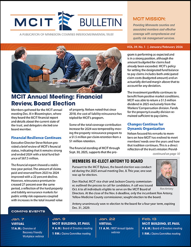 Cover page of January-February 2026 MCIT Bulletin newsletter