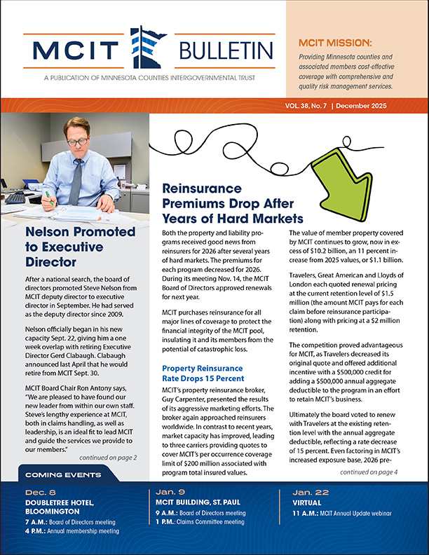 Cover page of December 2025 MCIT Bulletin newsletter