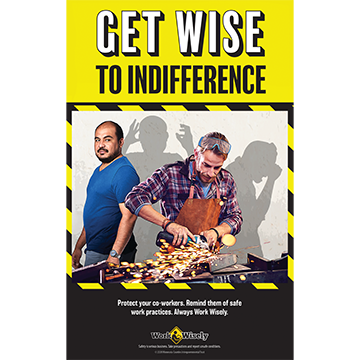 Get Wise to Indifference (protect co-workers) poster square thumbnail