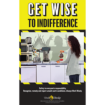 Get Wise to Indifference (take responsibility) poster square thumbnail